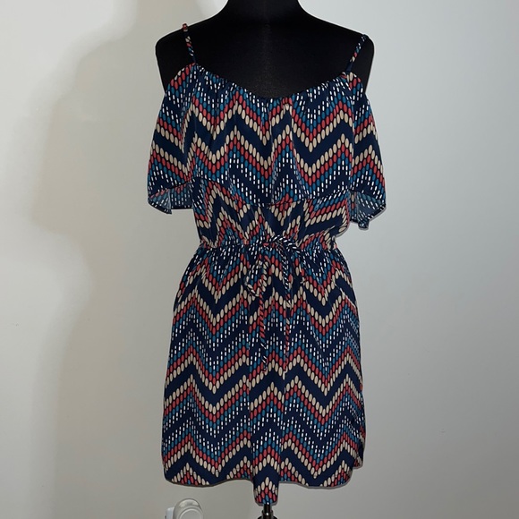 GLAM Ruffled Strap Mini Dress - Picture 1 of 9